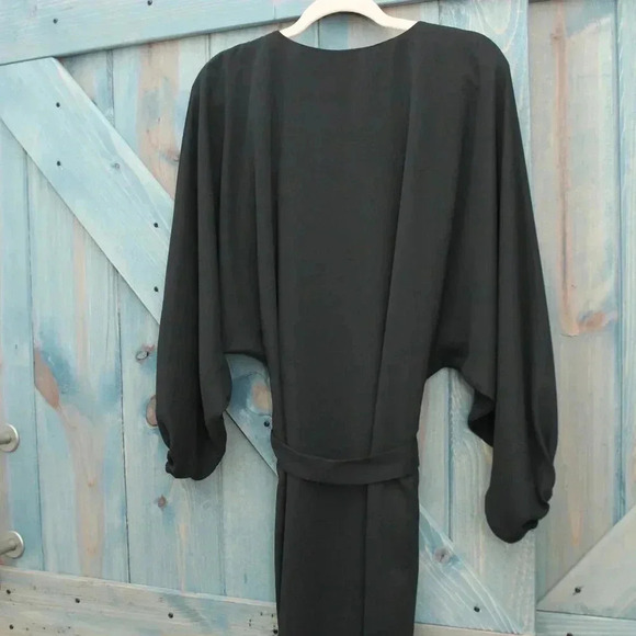 Amanda Uprichard Black Dress Size Medium Tie Waist Belt - Picture 7 of 7